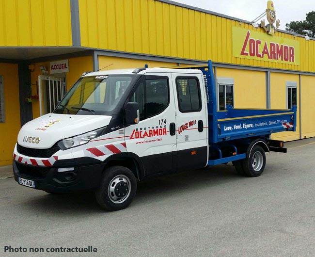 location camion benne 2 cabines 6 places Bretagne