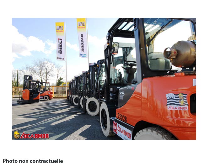 location chariot élévateur gaz Quimper