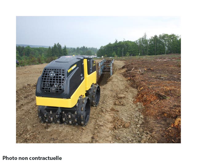 compacteur de tranches pied de mouton télécommandé