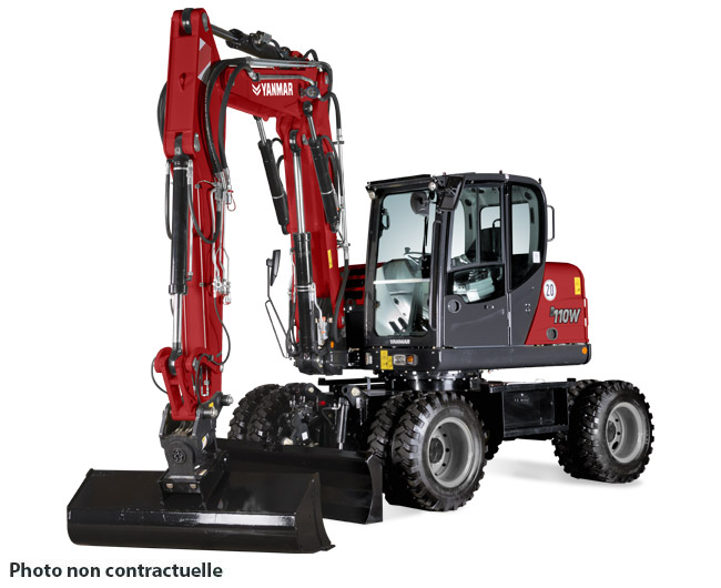 pelle sur pneus b110w yanmar