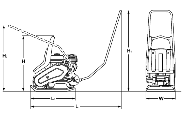 Plaque vibrante 70 kg